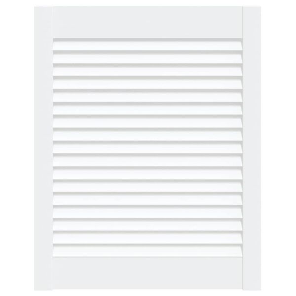 vidaXL feh&eacute;r t&ouml;m&ouml;r fenyőfa lamell&aacute;s szekr&eacute;nyajt&oacute; 61,5 x 49,4 cm