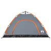 vidaXL 4 személyes szürke és narancs felugró kempingsátor