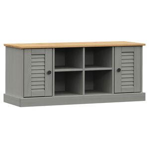 vidaXL VIGO sz&uuml;rke t&ouml;m&ouml;r fenyőfa cipőt&aacute;rol&oacute; pad 106 x 35 x 45 cm