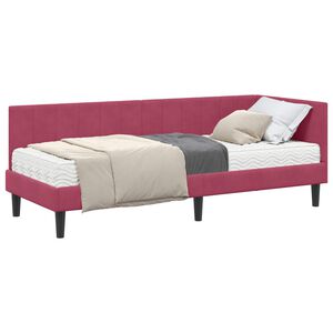 vidaXL Sarok &Aacute;gykeret Matraccal 2 db Bord&oacute; 80 x 200 cm B&aacute;rsony