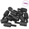 vidaXL T&aacute;vtart&oacute; Csavar 4865 pcs Fekete M4 Gumi &eacute;s Ac&eacute;l