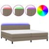 vidaXL t&oacute;psz&iacute;nű sz&ouml;vet rug&oacute;s &eacute;s LED-es &aacute;gy matraccal 200 x 200 cm