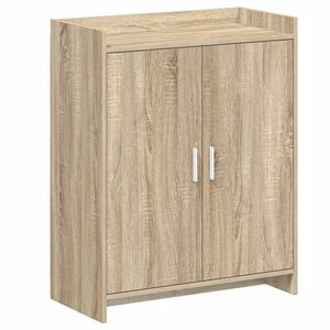 vidaXL Cipőszekr&eacute;ny ajt&oacute;val Sonoma T&ouml;lgy 73,5 x 36 x 92 cm Szerelt Fa