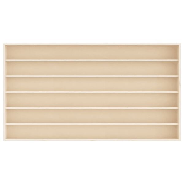 vidaXL fa gyűjtő vitrin 6 polccal 100x8,5x55 cm