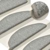 vidaXL 15 db vil&aacute;gossz&uuml;rke f&eacute;lk&ouml;r alak&uacute; l&eacute;pcsőszőnyeg 56 x 17 x 3 cm