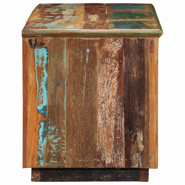 vidaXL Cipőszekr&eacute;ny Barna 110 x 35 x 40 cm Szil&aacute;rd &Uacute;jrahasznos&iacute;tott Fa