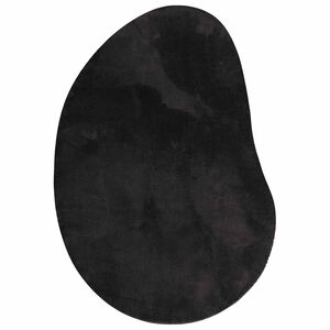 vidaXL Szőnyeg Fekete 120 x 170 cm Poli&eacute;szter