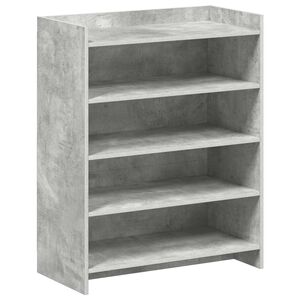 vidaXL Cipőszekr&eacute;ny t&aacute;rol&oacute;val Betonsz&uuml;rke 73,5 x 36 x 92 cm Szerelt Fa