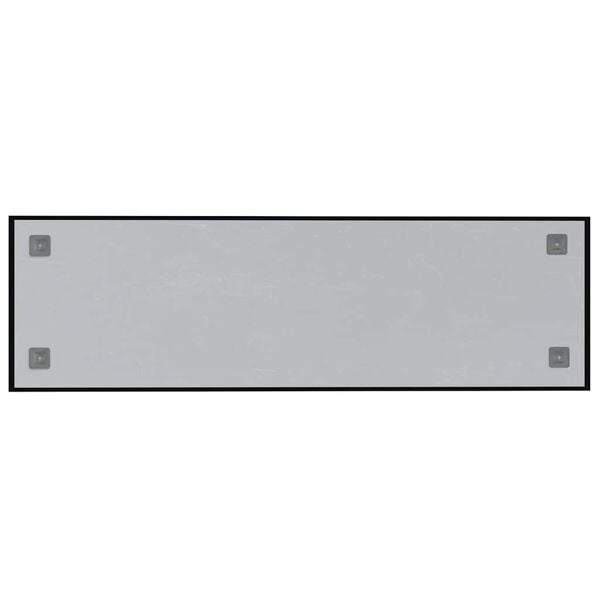vidaXL fekete falra szerelhető edzett &uuml;veg m&aacute;gnest&aacute;bla 100 x 30 cm