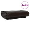 vidaXL Ponyva 650g / m² Barna 4 x 4 m Vászon PVC bevonattal