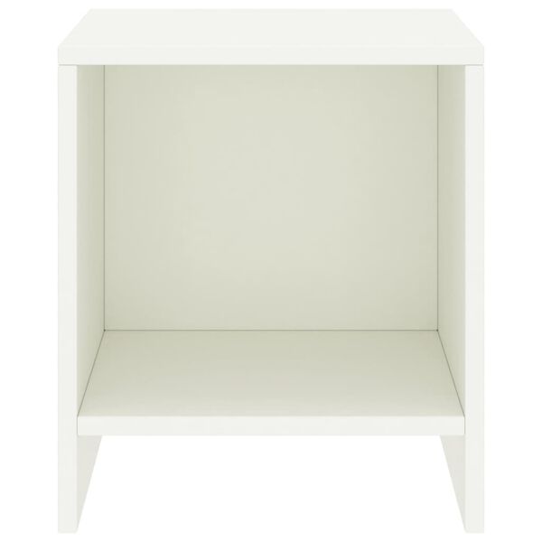 vidaXL 2 db feh&eacute;r t&ouml;m&ouml;r fenyőfa &eacute;jjeliszekr&eacute;ny 35 x 30 x 40 cm