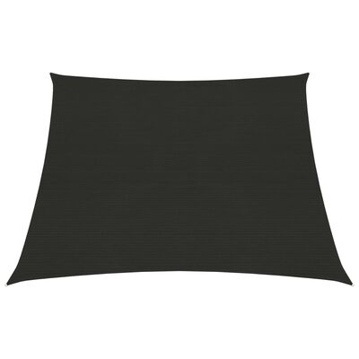 vidaXL fekete HDPE napvitorla 160 g/m² 3/4 x 2