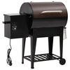 vidaXL fekete vas pellet grills&uuml;tő als&oacute; polccal 94 cm