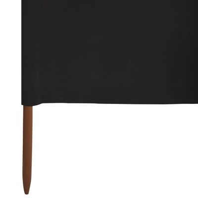 vidaXL fekete szövet 6-paneles szélfogó 800 x 160 cm