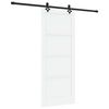 vidaXL Cs&uacute;sz&oacute; ajt&oacute; ORKDAL Feh&eacute;r 83 x 202 cm T&ouml;m&ouml;r Fenyőfa