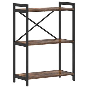 vidaXL K&ouml;nyvespolc 60 x 30 x 85 cm Szerelt Fa F&uuml;st&ouml;lt t&ouml;lgy