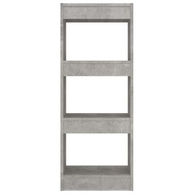 vidaXL betonszürke forgácslap könyvszekrény/térelválasztó 40x30x103 cm