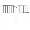 vidaXL fekete f&eacute;m csere fejt&aacute;mla 180 cm