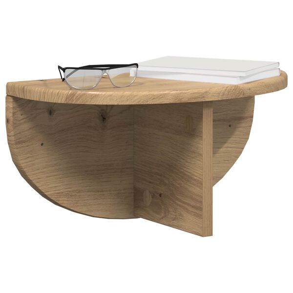 vidaXL Falpolc Falra szerelhető Artisan t&ouml;lgy 38 x 19 x 19 cm Faanyag
