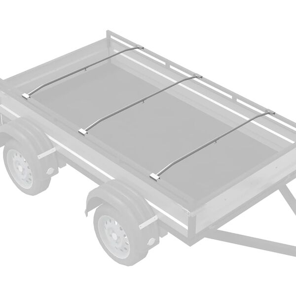 vidaXL alkalmas s&iacute;k ponyva tart&oacute;hoz 3 pcs Ez&uuml;st 100-145 cm Alum&iacute;nium