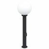 vidaXL oszlopl&aacute;mpa konnektorral 80 cm fekete IP44