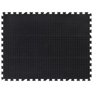 vidaXL fekete gumi padl&oacute;lap 12 mm 90 x 120 cm