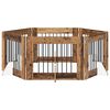 vidaXL Kutyaker&iacute;t&eacute;s &aacute;llv&aacute;nyokkal 6 pcs Antik Fa 80 x 60 cm Szerelt Fa