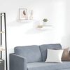 vidaXL 2 db t&ouml;lgysz&iacute;nű &eacute;s feh&eacute;r MDF lebegő fali polc 50 x 23 x 3,8 cm