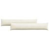 vidaXL Kanap&eacute; p&aacute;rn&aacute;k 2 pcs Kr&eacute;m 200 x 40 cm B&aacute;rsonyos sz&ouml;vet