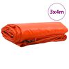 vidaXL Ponyva 650g / m² Narancssárga 3 x 4 m Vászon PVC bevonattal