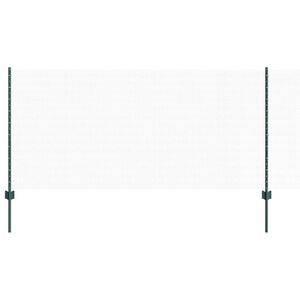 vidaXL Hatsz&ouml;gletű ker&iacute;t&eacute;s oszlopokkal 50 x 1 m PVC-bevonatos ac&eacute;l