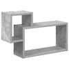 vidaXL Falpolc Falra szerelhető Betonsz&uuml;rke 55 x 15 x 35 cm Szerelt Fa