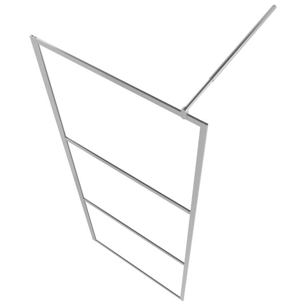 vidaXL zuhanyfal selyemmatt ESG &uuml;veggel 90 x 195 cm