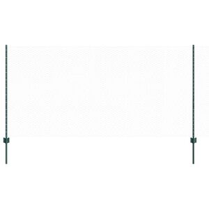 vidaXL Hatsz&ouml;gletű ker&iacute;t&eacute;s oszlopokkal 25 x 1,2 m PVC-bevonatos ac&eacute;l