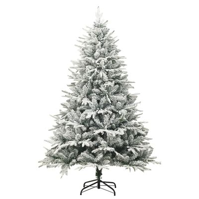 vidaXL PVC és PE műkarácsonyfa pelyhes hóval 150 cm
