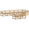 vidaXL K&uuml;lt&eacute;ri kanap&eacute; szett 8 pcs Feh&eacute;r 406 x 168,5 x 73 cm