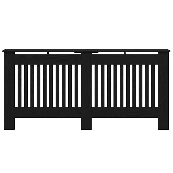 vidaXL Radi&aacute;tor fedez&eacute;k Fekete t&ouml;lgy 172 x 19 x 81,5 cm Faanyag