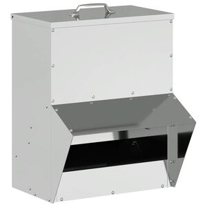 vidaXL Csirke etető Ez&uuml;st 20 x 25 x 35 cm Horganyzott ac&eacute;l