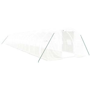 vidaXL feh&eacute;r ac&eacute;lv&aacute;zas melegh&aacute;z 48 m&sup2; 16 x 3 x 2 m