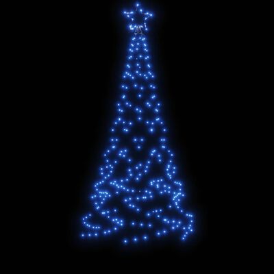 vidaXL kék fényű karácsonyfa tüskével 200 LED-del 180 cm