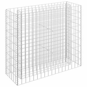 vidaXL horganyzott ac&eacute;l gabion magas&aacute;gy&aacute;s 90 x 30 x 90 cm