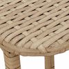 vidaXL bézs polyrattan összecsukható kerti asztal 90x51x75 cm