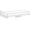 vidaXL 4 db fehér MDF fali polc 50 x 23 x 3,8 cm