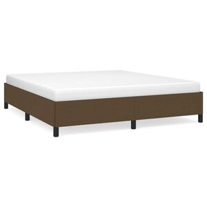 vidaXL s&ouml;t&eacute;tbarna sz&ouml;vet &aacute;gykeret matrac n&eacute;lk&uuml;l 160 x 200 cm