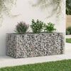 vidaXL Gabion emelt &aacute;gy Ez&uuml;st 140 x 60 x 55 cm Horganyzott ac&eacute;l