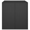 vidaXL fekete polyrattan kerti párnatartó doboz 100 x 97,5 x 104 cm