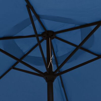 vidaXL azúrkék kültéri napernyő fémrúddal 300 cm