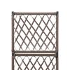 vidaXL barna rácsos polyrattan magaságyás 1 kaspóval 30 x 30 x 107 cm