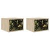 vidaXL Fali &eacute;jjeli szekr&eacute;ny RHENEN 2 db Sonoma T&ouml;lgy 36 x 33 x 25 cm