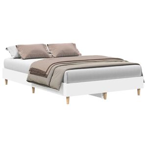 vidaXL feh&eacute;r szerelt fa &aacute;gykeret matrac n&eacute;lk&uuml;l 140x190 cm